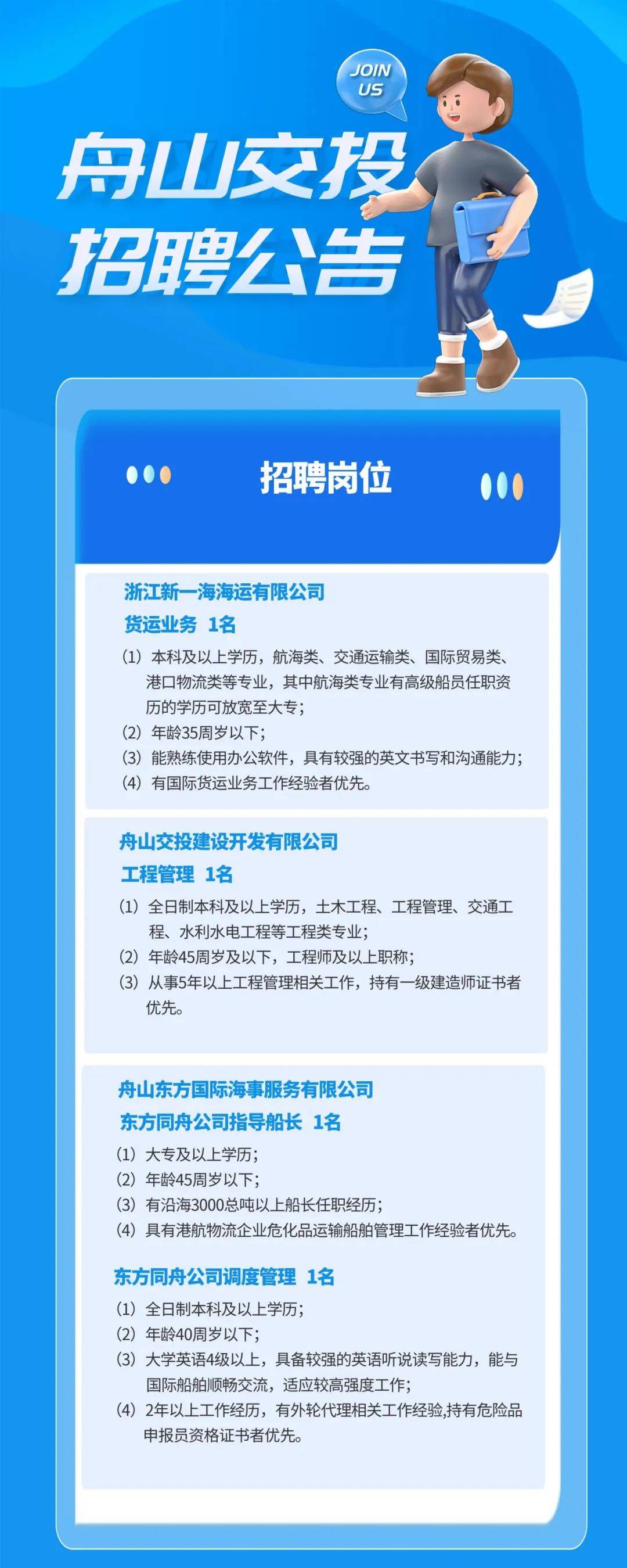 舟山这些单位招人!_招聘_工作_考试