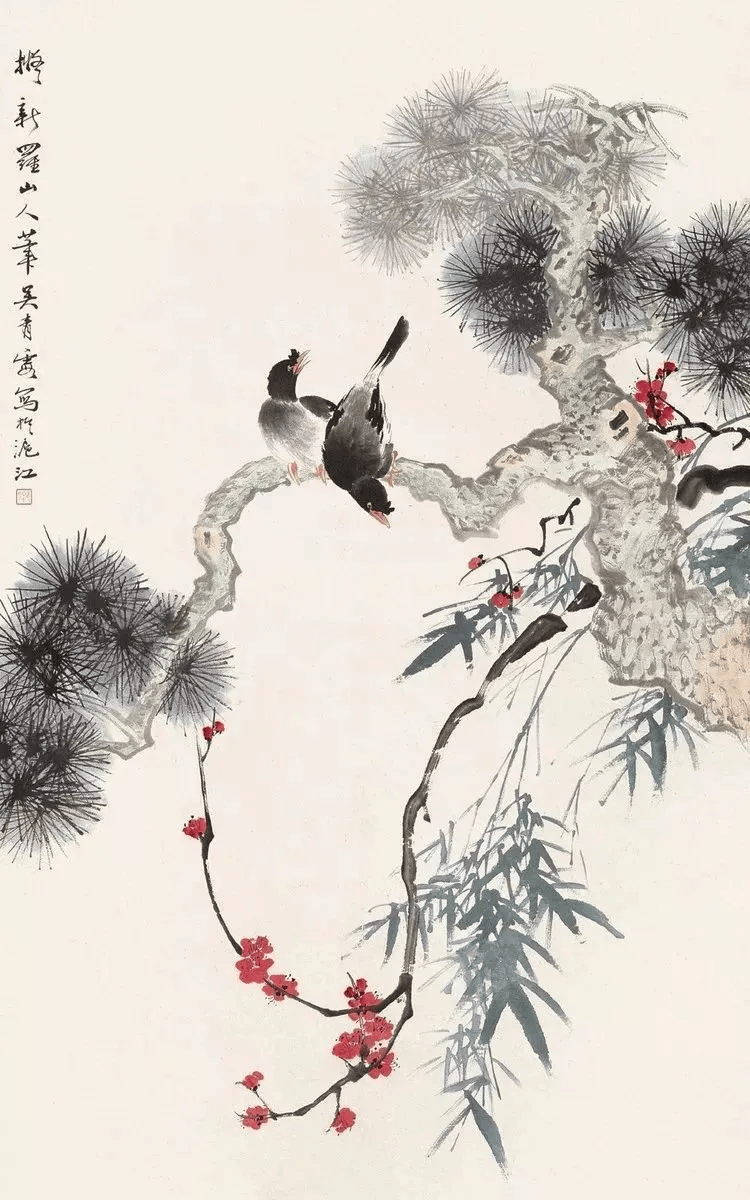 她的画,真正具有中国画传统!