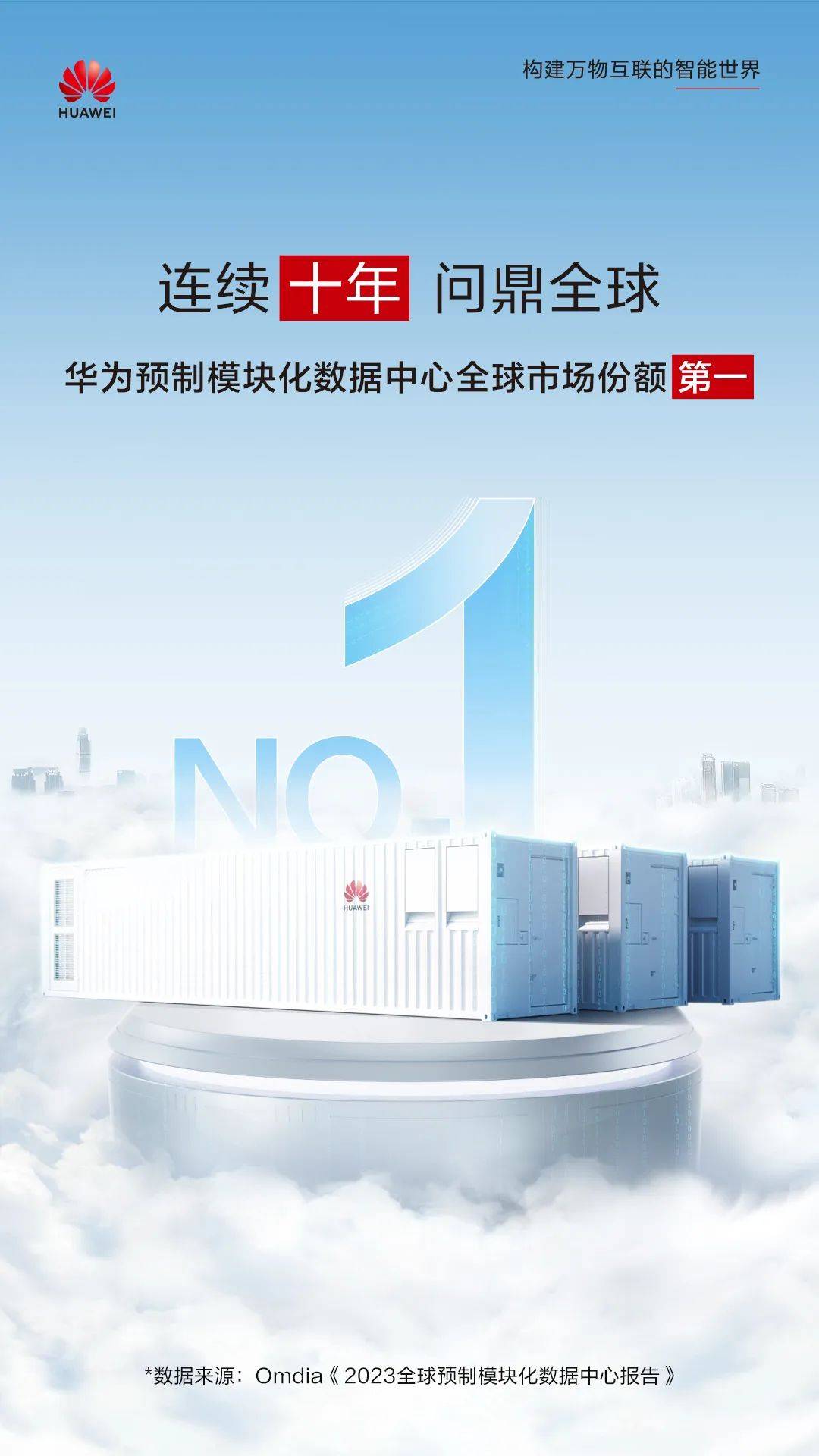 问鼎全球!华为预制模块化数据中心连续十年蝉联全球第一