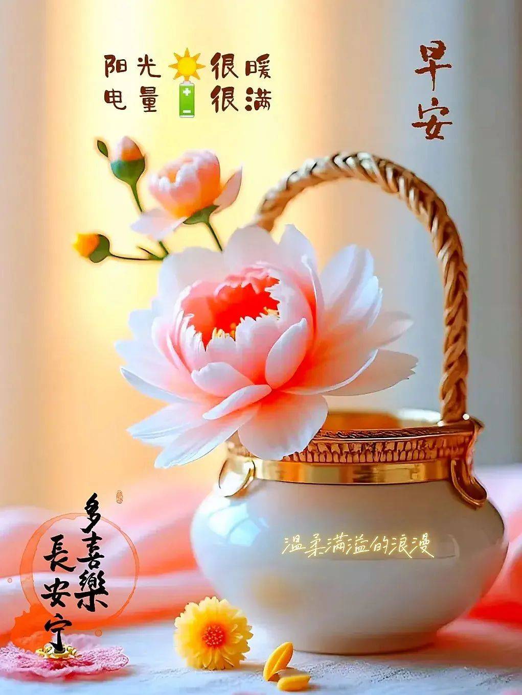 最新早上好问候祝福语图片,今日清晨暖心祝福语图片带字