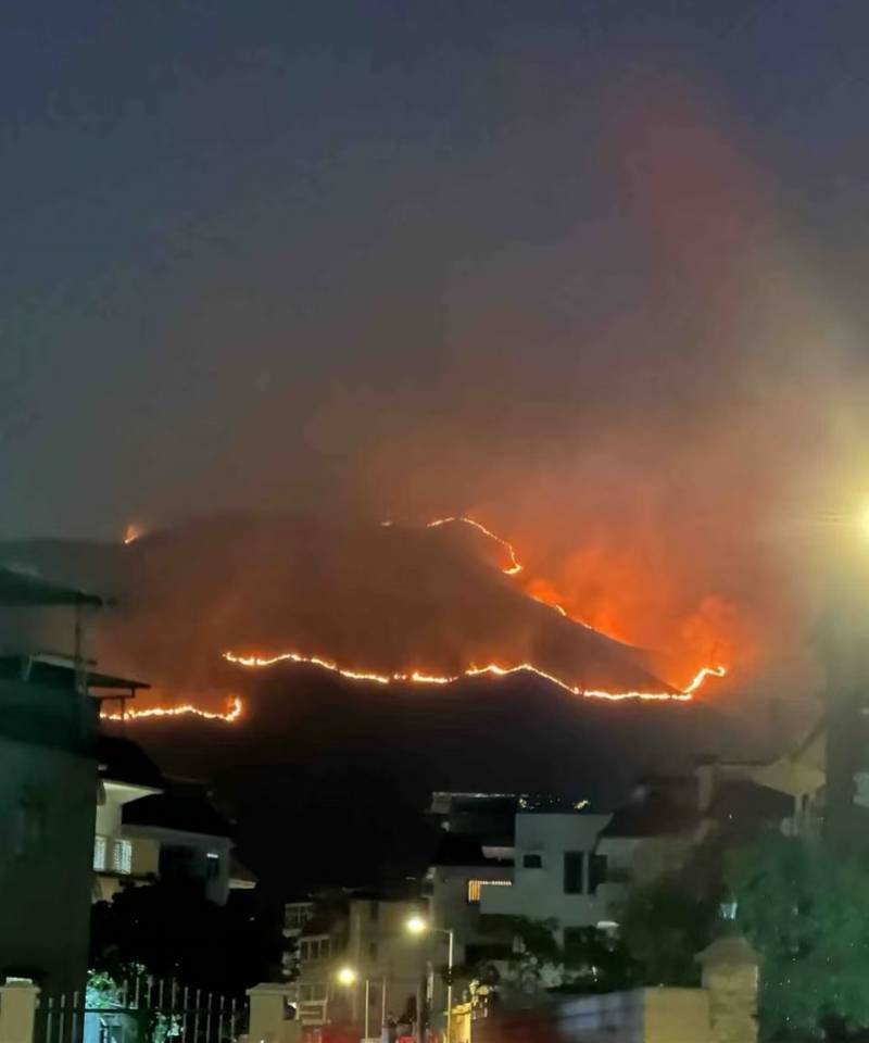 香港元朗突发山火！当地消防局称火势已受控，无人员受伤报告