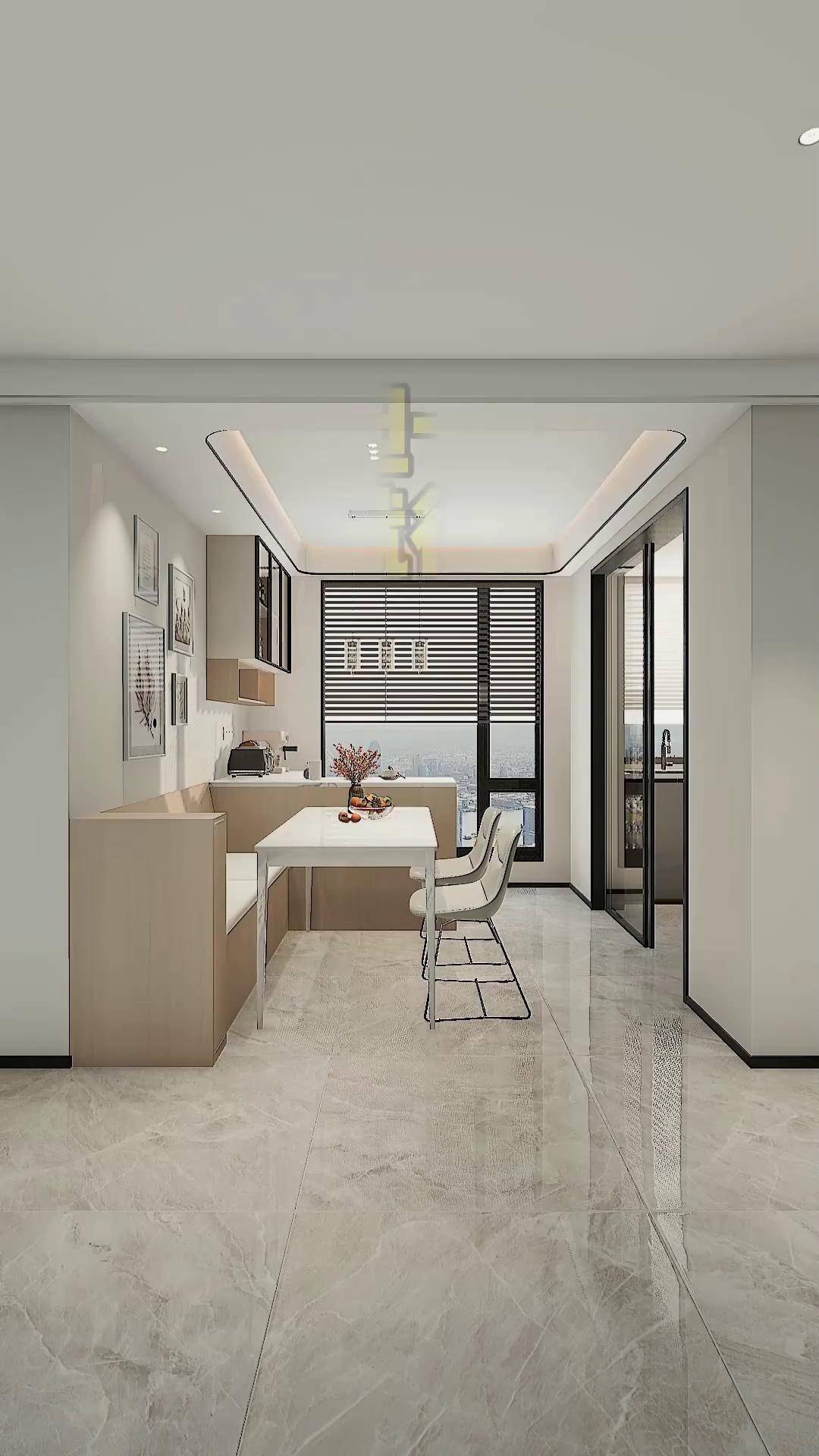 餐厅太小没收纳,过道也十分狭窄,这样设计完美解决家装装修装修设计