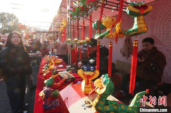 新春见闻）南京传统手扎花灯亮相城南“闹新春”(图10)