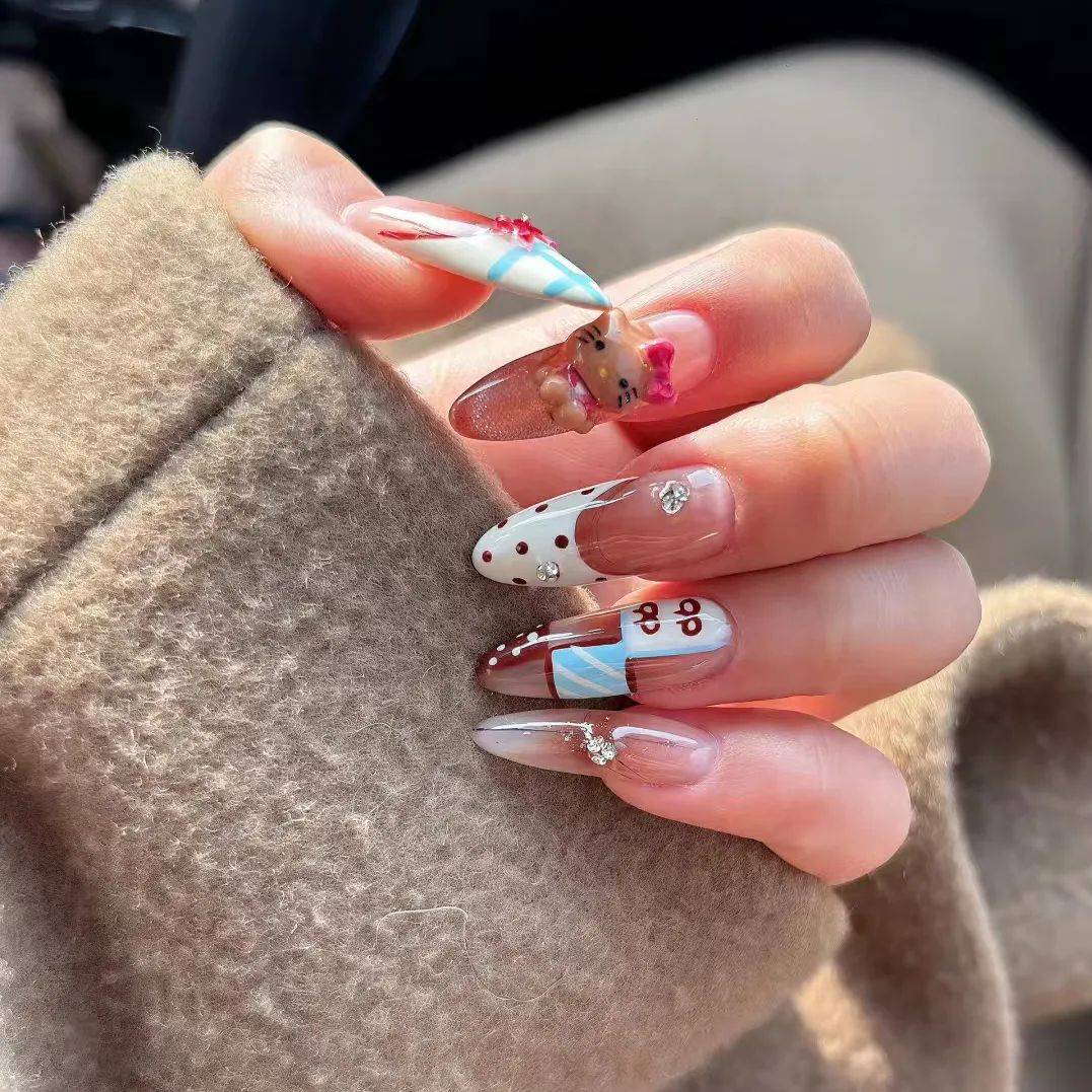 开工大吉,25款猫眼,裸色系美甲开启新年工作美态