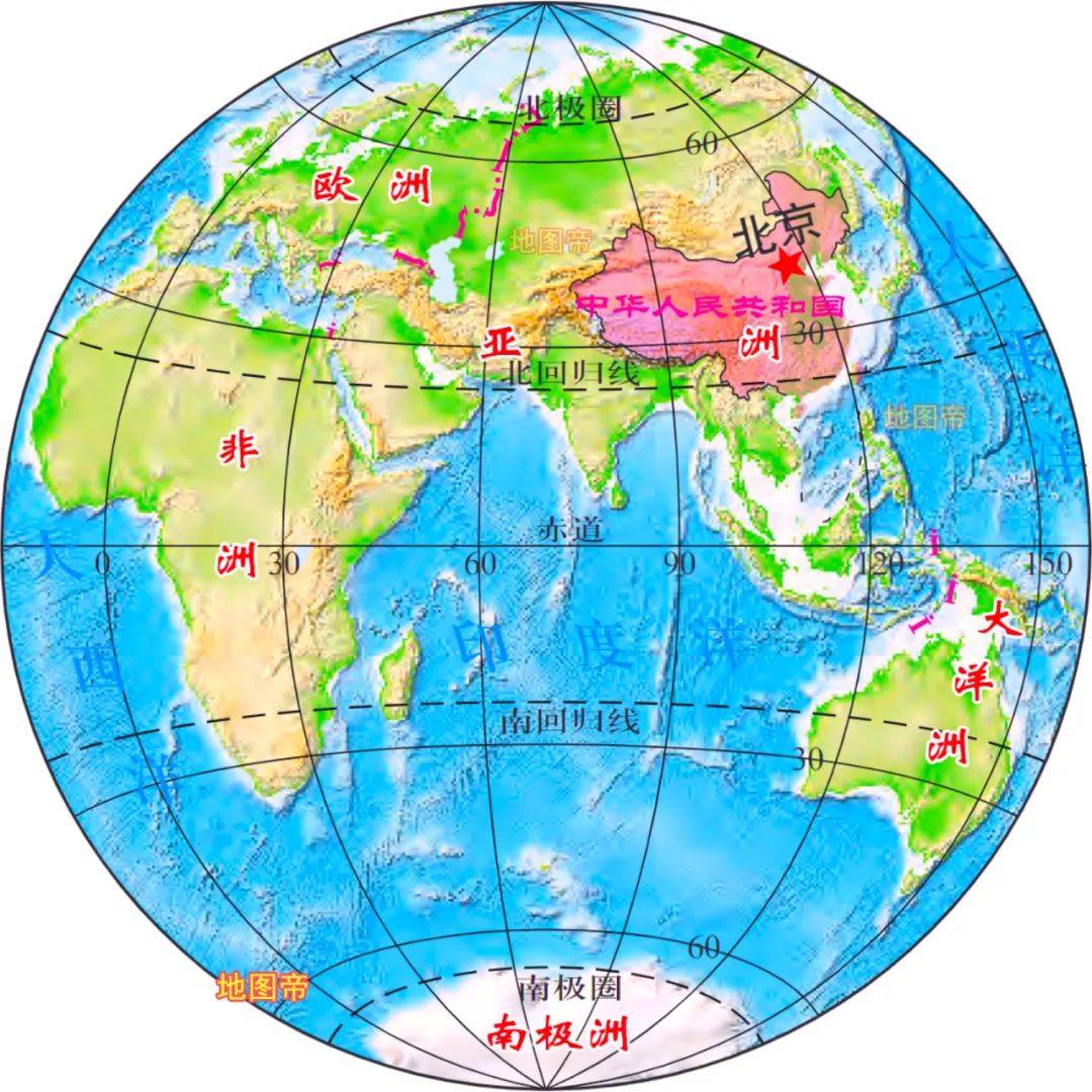 北半球国家地图图片