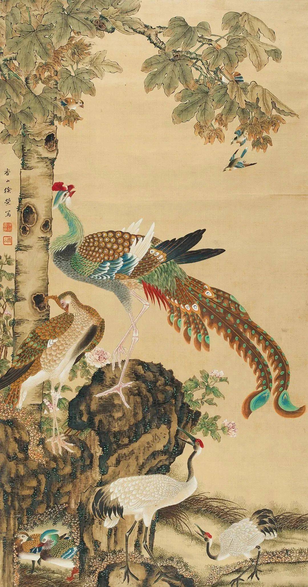 百鸟朝凤,喜欢画凤凰的快收藏