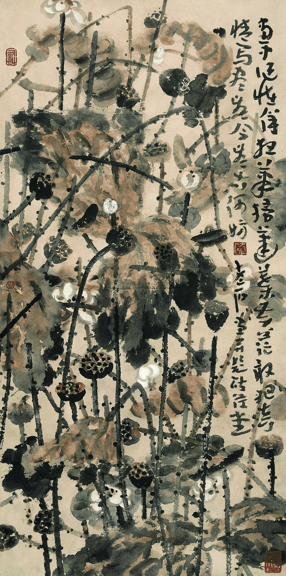 李老十的残荷,画出了生命的苍茫