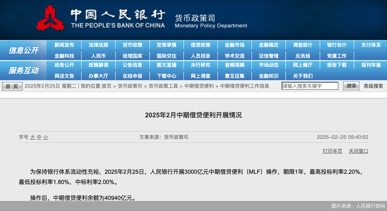 2月MLF“平价缩量”，降息窗口何时打开