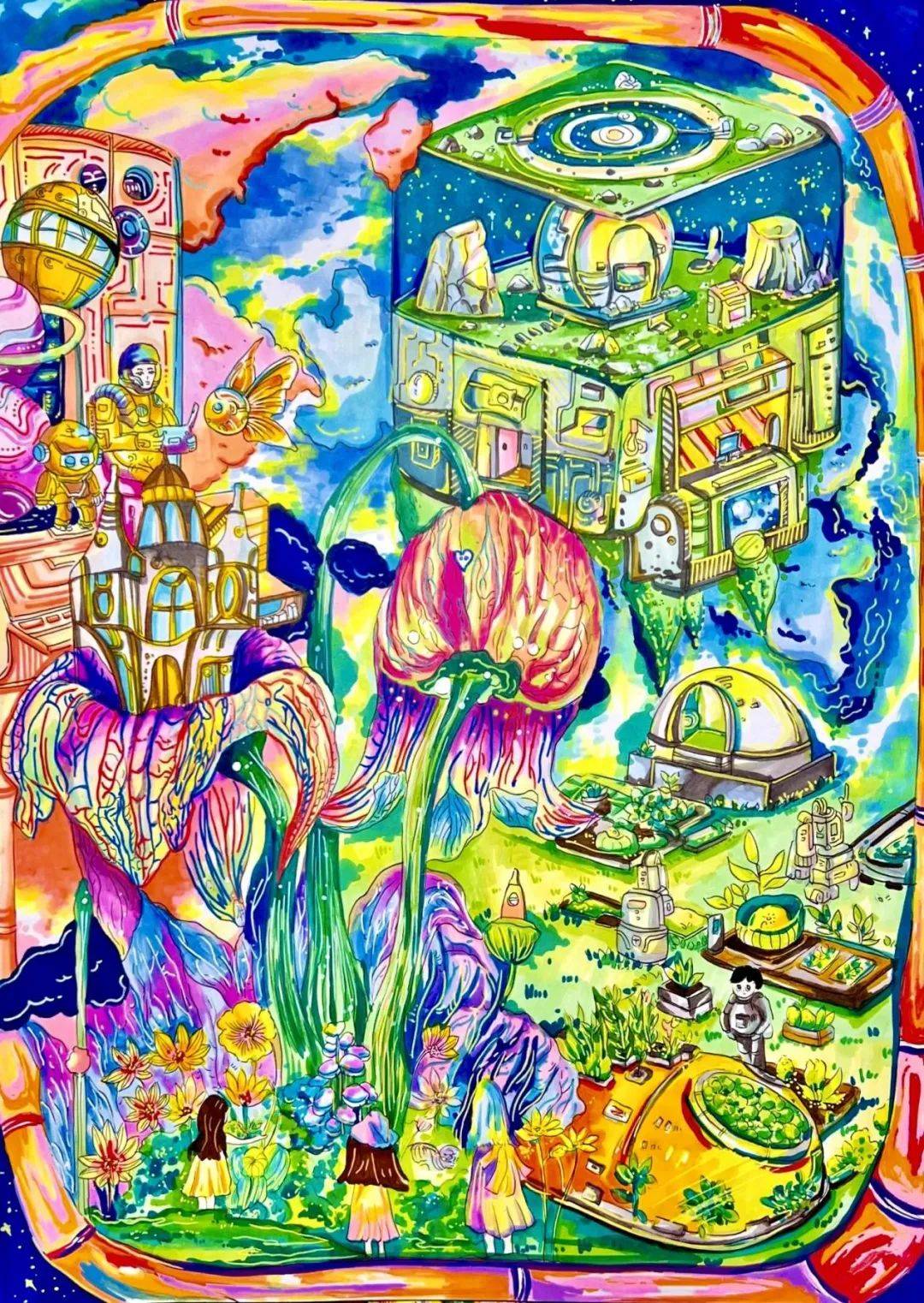 蓝色未来"少年儿童生态未来环保教育系列活动优秀作品展播