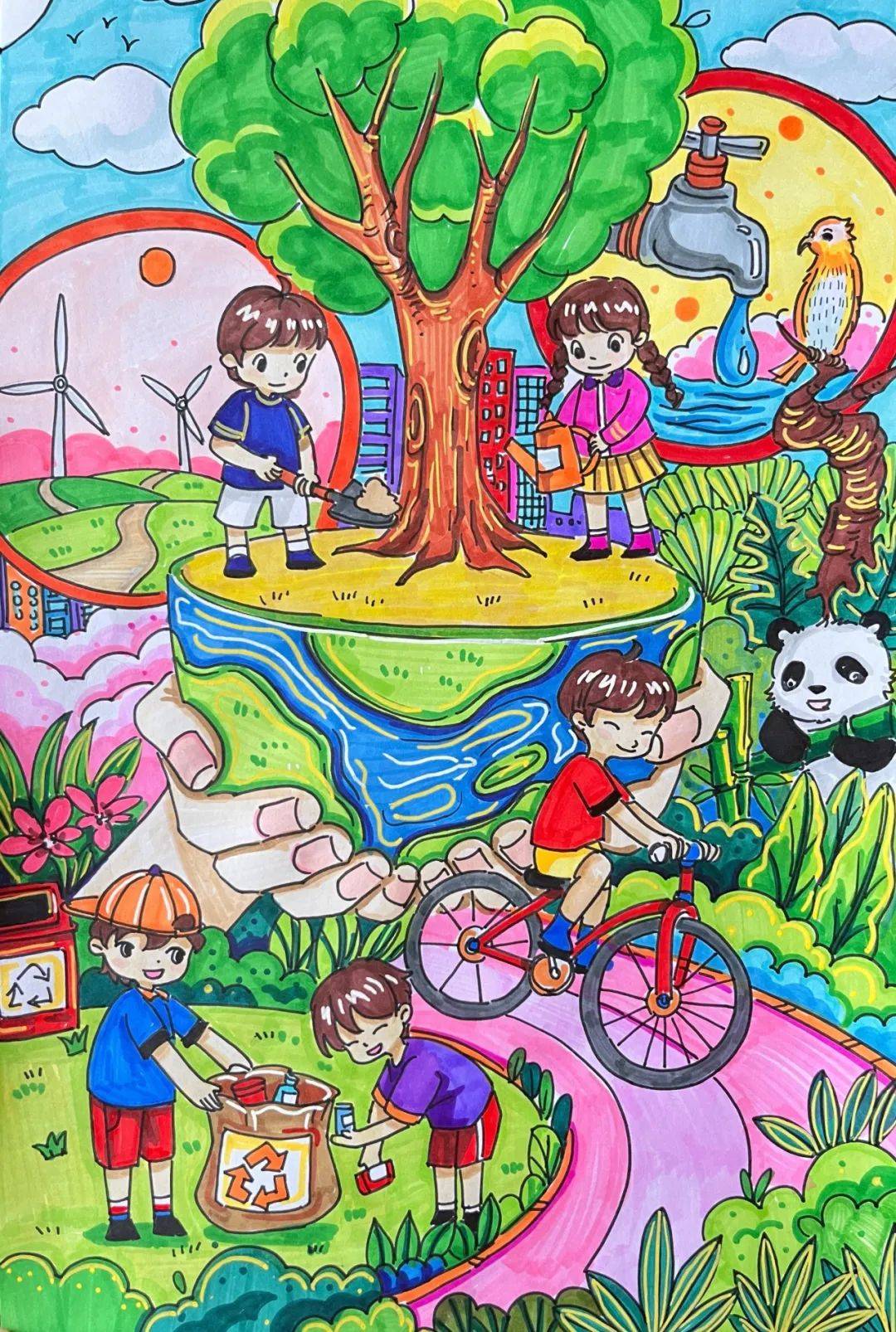 2024年"绿色生活 蓝色未来"少年儿童生态未来环保教育系列活动优秀