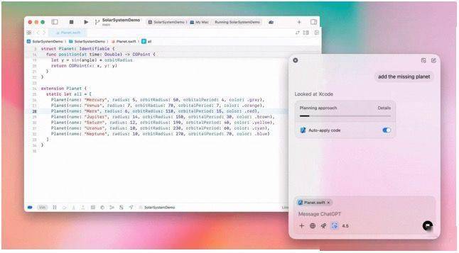 OpenAI 更新 macOS 版 ChatGPT，可在 Xcode 中直接编辑代码
