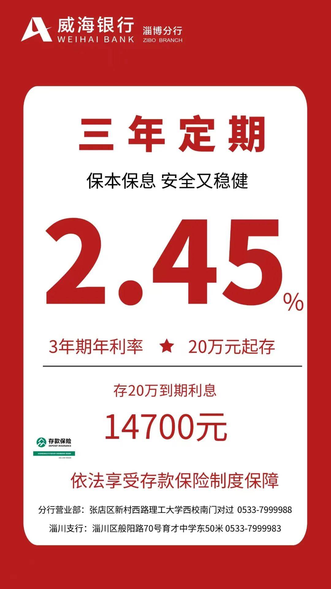 淄博人注意了！这家银行传来最新消息