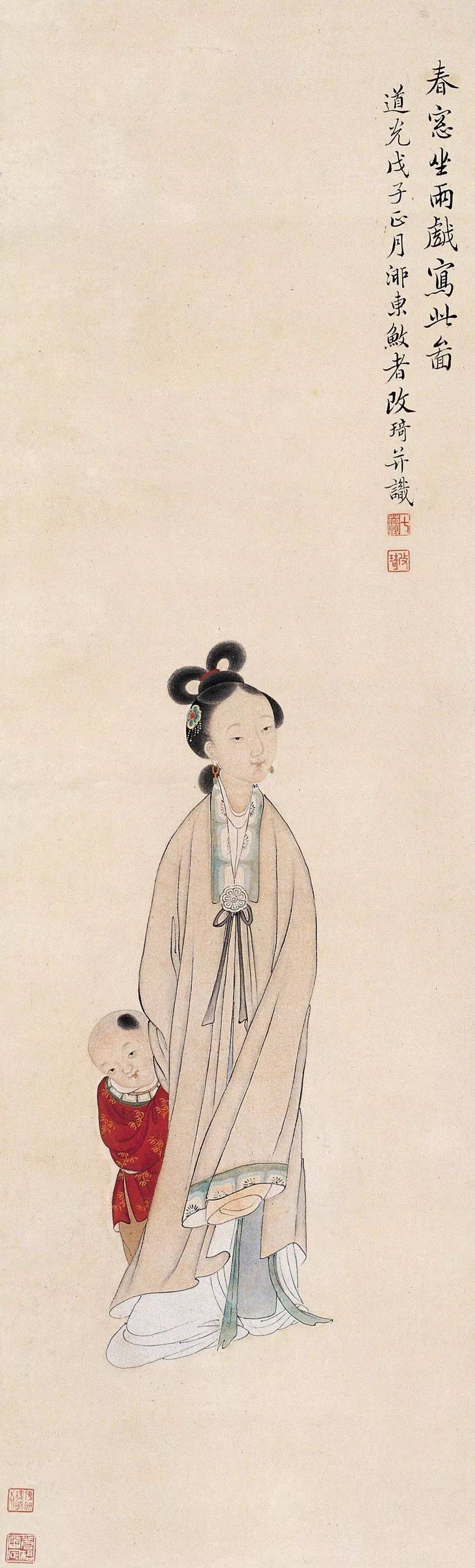 欣赏| 晚清著名画家“改派”创始人改琦人物作品140图_红楼梦_上海