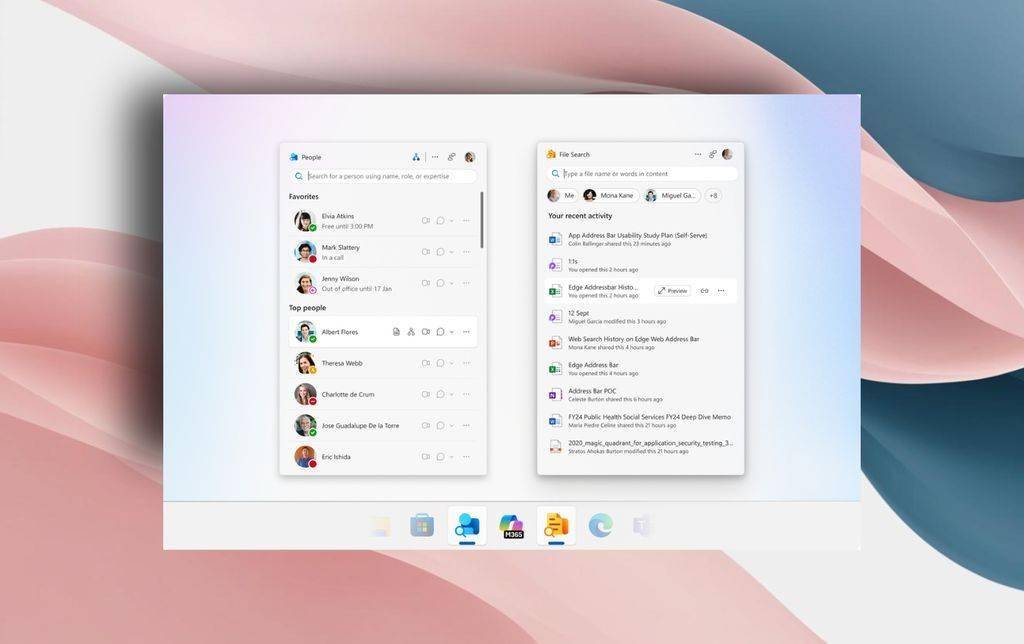 微软推Win11 效率工具 People与File Search