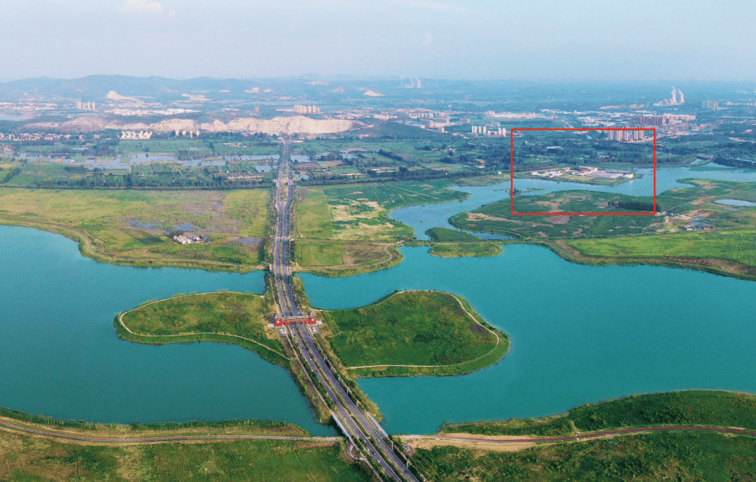烈山水厂向西南方向穿过梧桐路,创新大道将在化家湖的西南侧建设取水