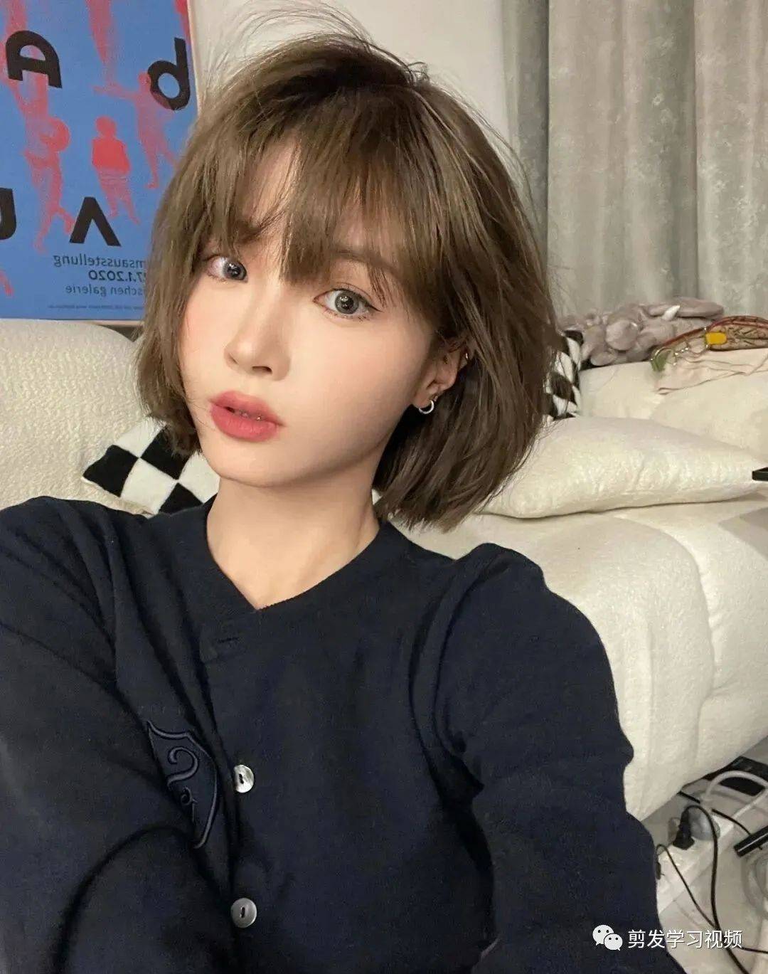 乖乖女短发好减龄