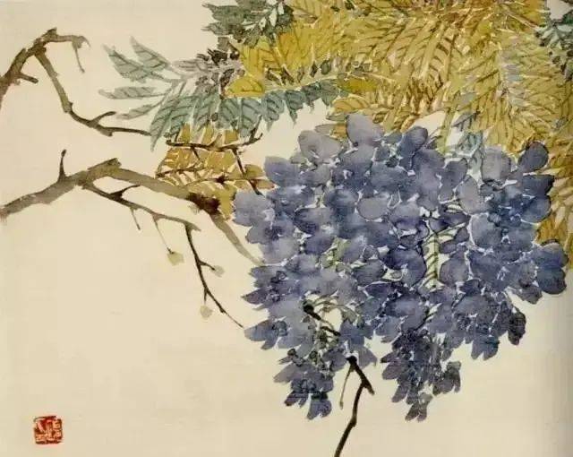 任伯年的紫藤花