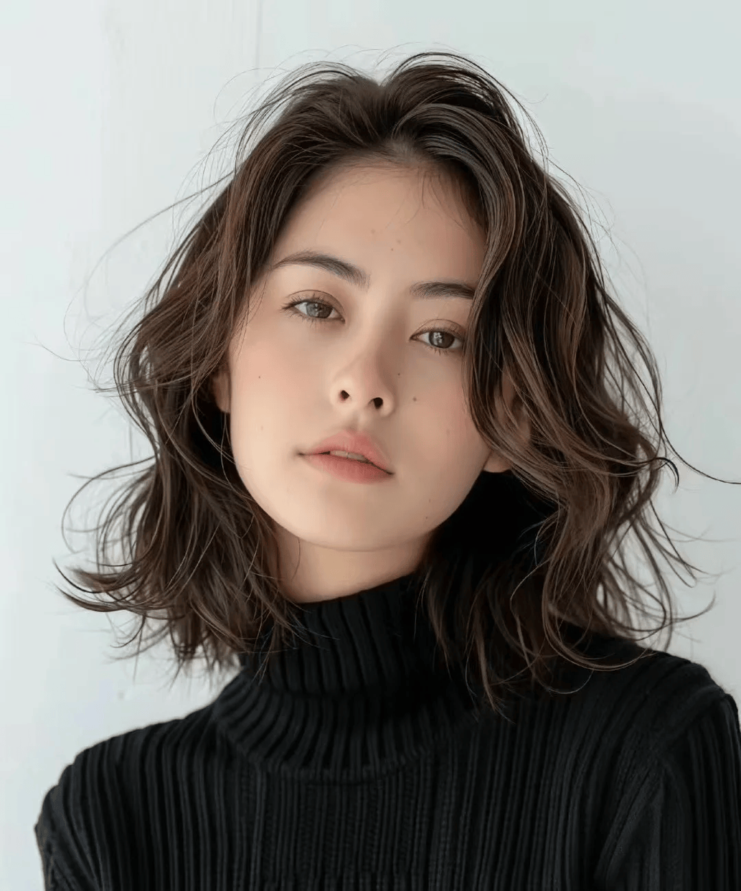 中短发慵懒风烫发,优雅,高贵,这款卷发很温柔简约