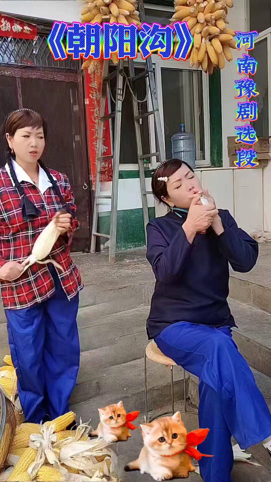 河南豫剧《朝阳沟》选段,对口型飙演技 谁说戏曲不抖音