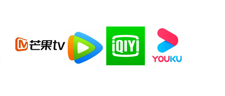 iQIYI, Tencent Video, Youku, Mango TV