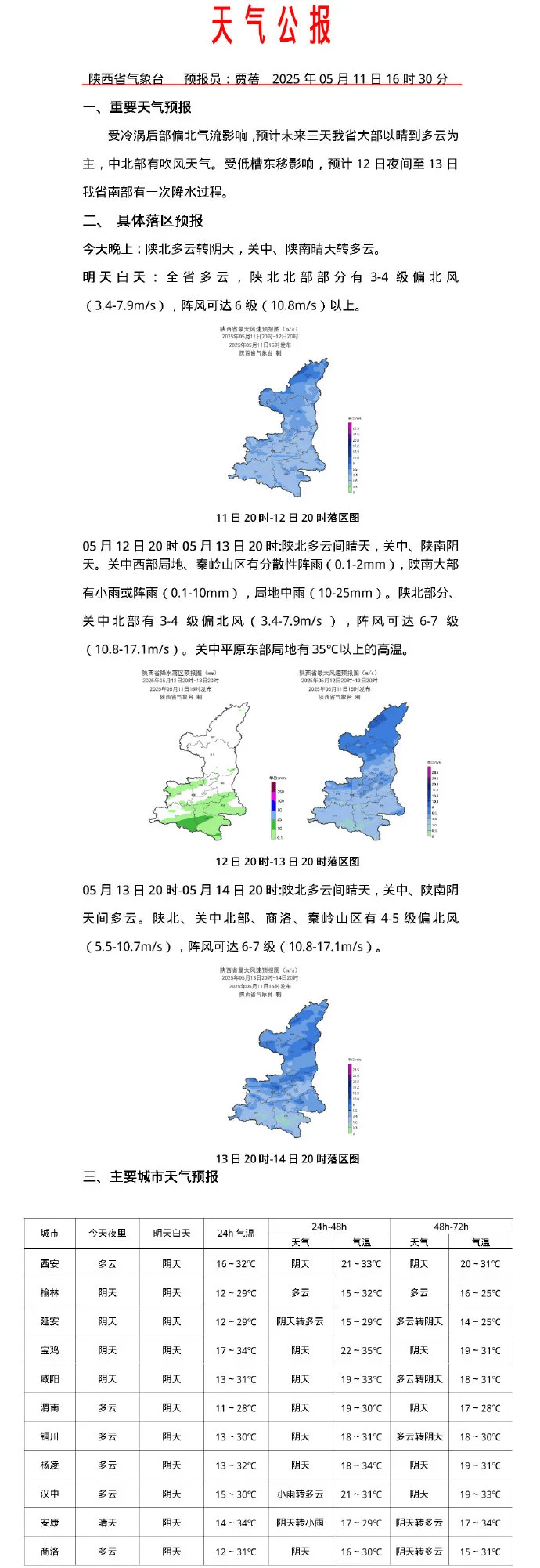 榆林历史天气预报