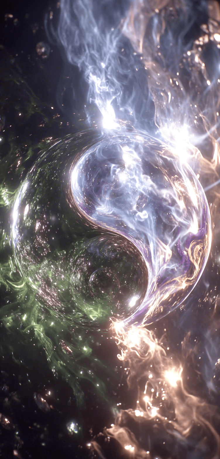 道系光溯阴阳来财手机壁纸聊天背景图