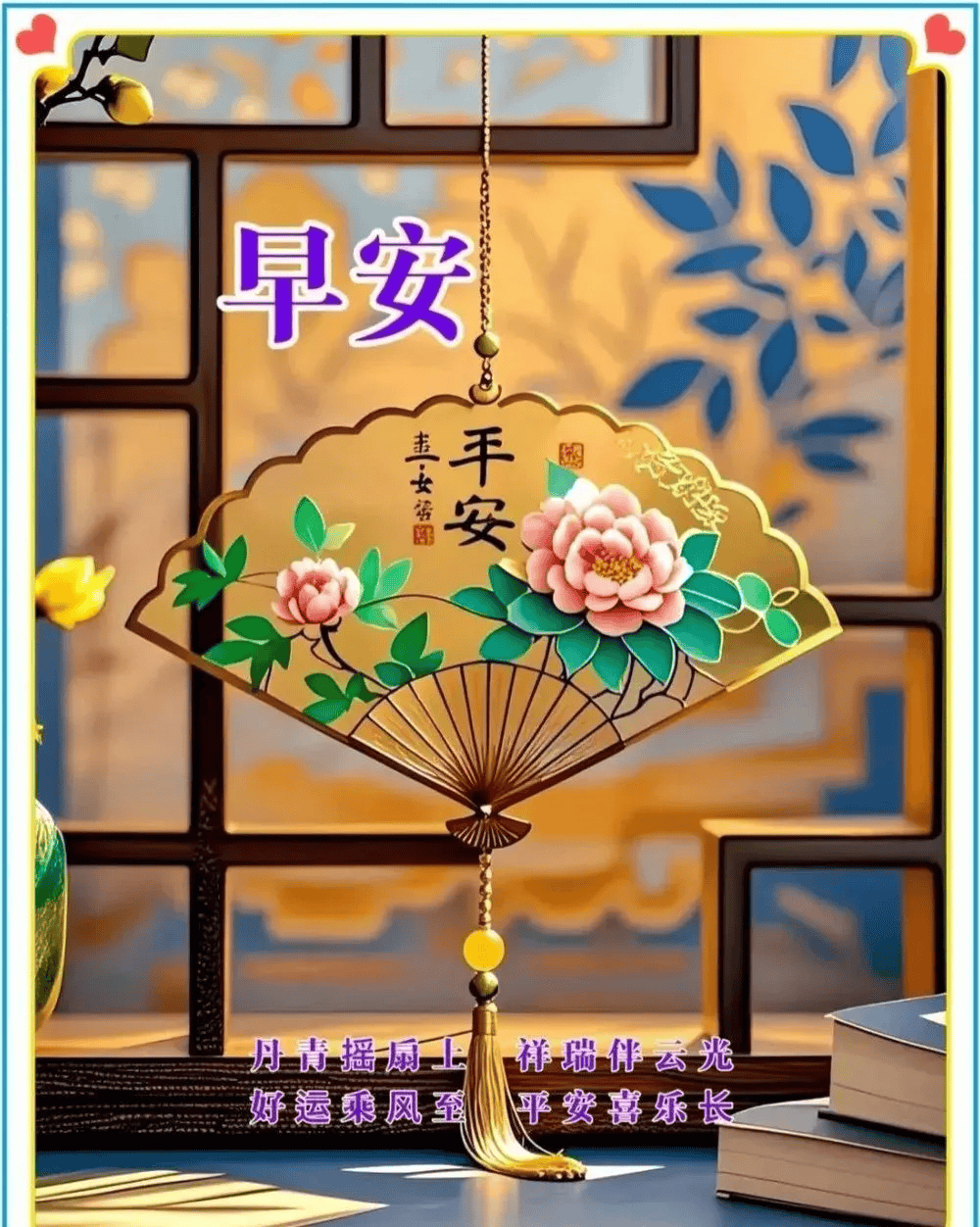 8张非常有创意好看的漂亮美女早安问候图带祝福语,夏天清晨问好祝福