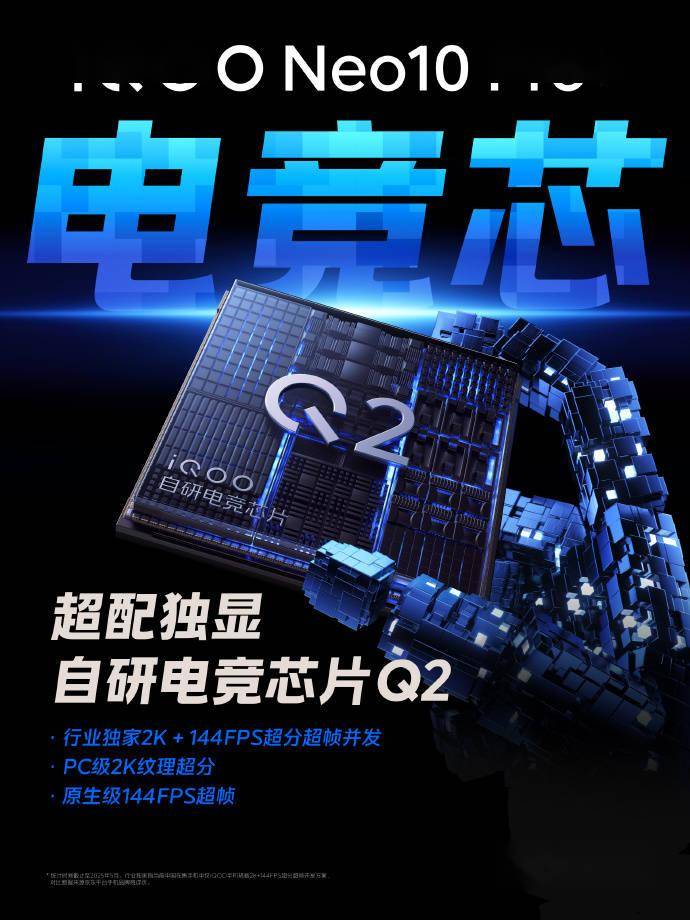 iQOO Neo10 Pro+ 搭载自研电竞芯片 Q2