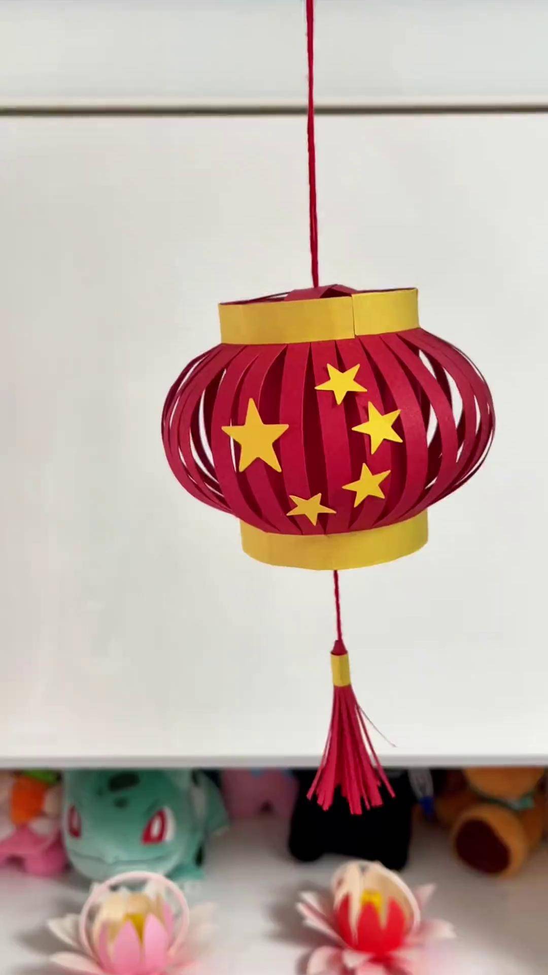 一起来做国庆节灯笼简单又好看国庆节手工国庆节亲子手工幼儿手工