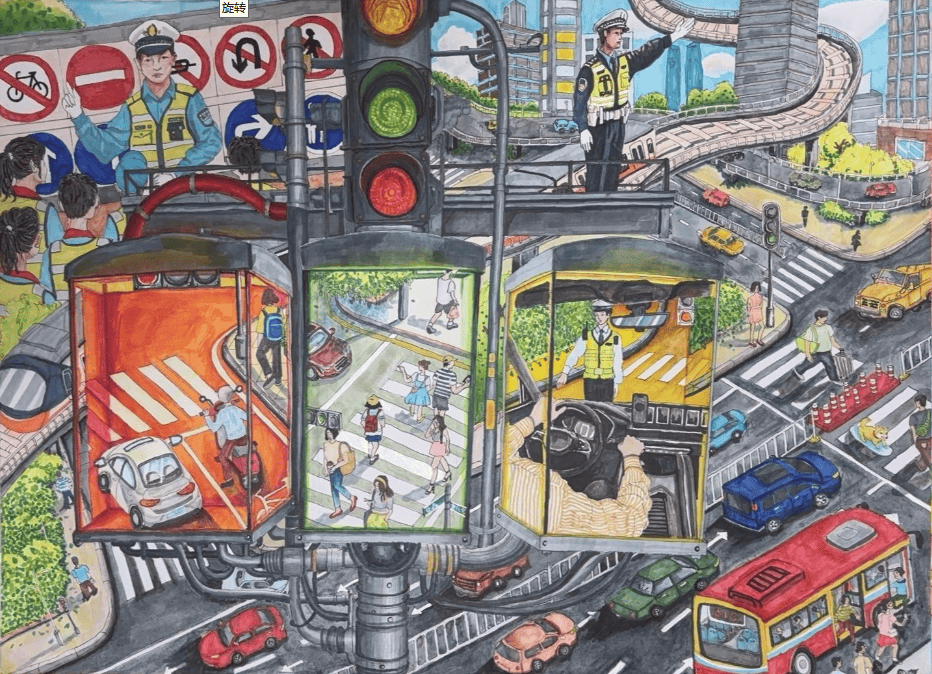 第二届青羊区"文明交通安全出行"绘画作品征集活动获奖名单公布啦
