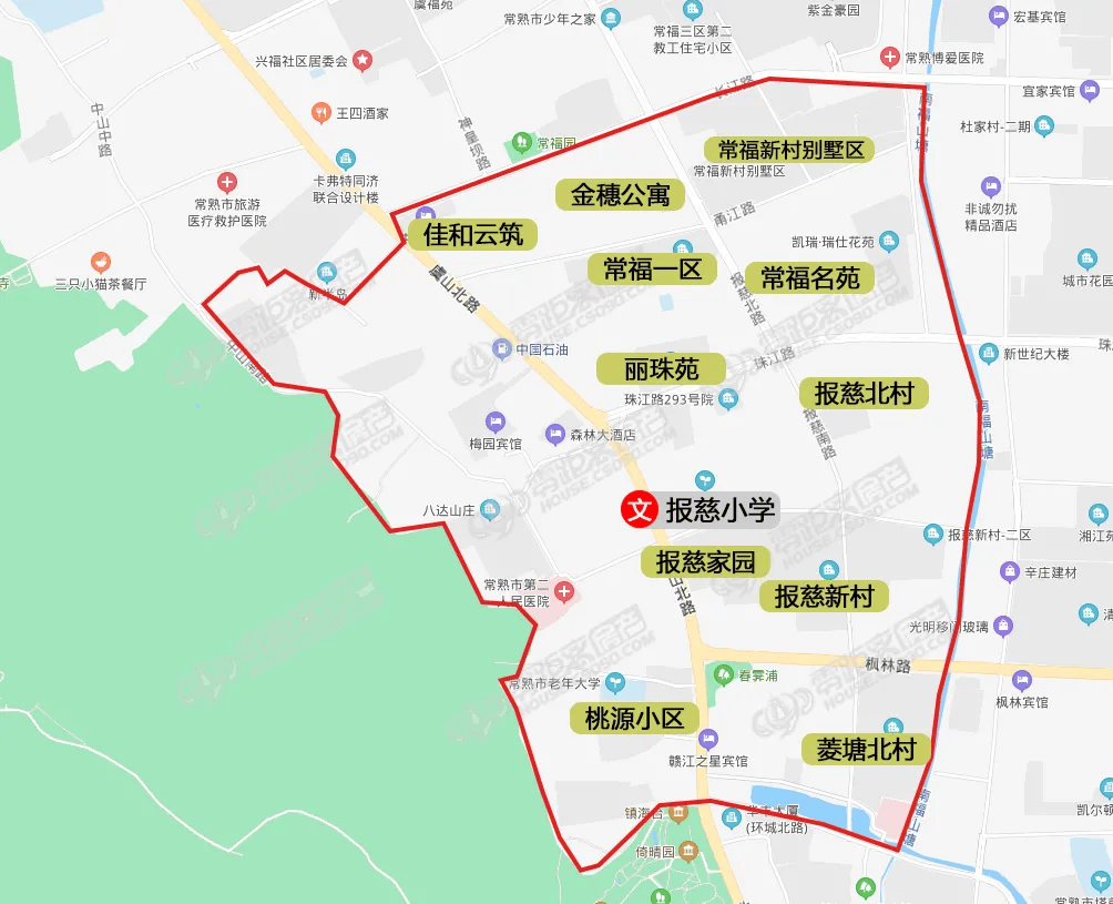 常熟2025年施教区划分出炉!附30 学校施教区划分图