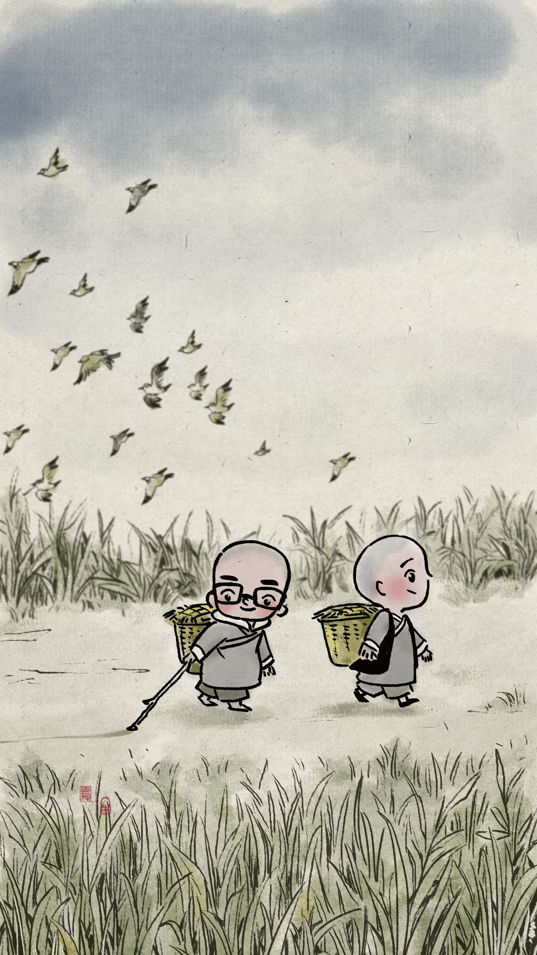 国画也可以很呆萌!