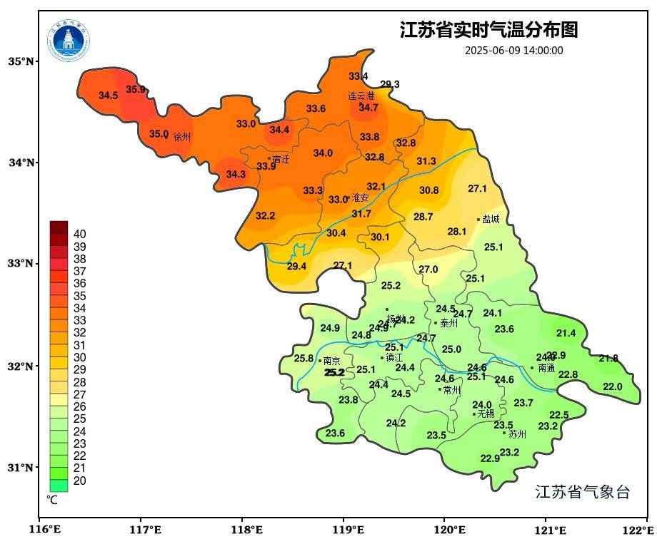 11-13日江苏自南向北有一次降水过程!14-15日沿淮及淮北有高温!