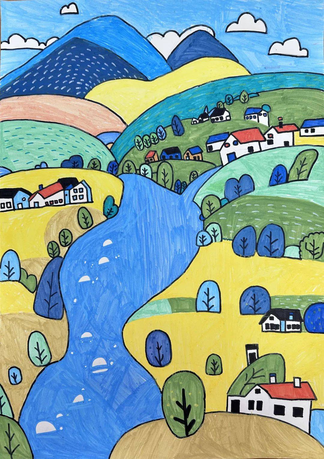 固始县图书馆征集少儿美术作品展示