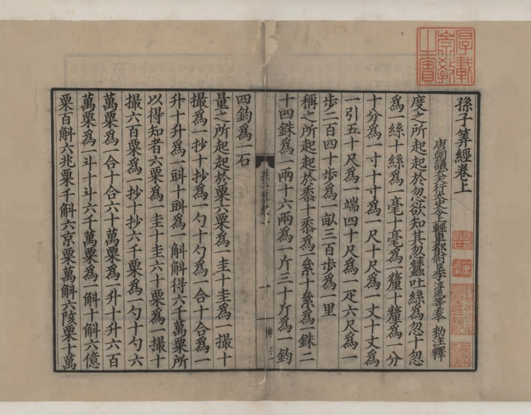 —上图藏南宋孤本《孙子算经》仿真原大出版