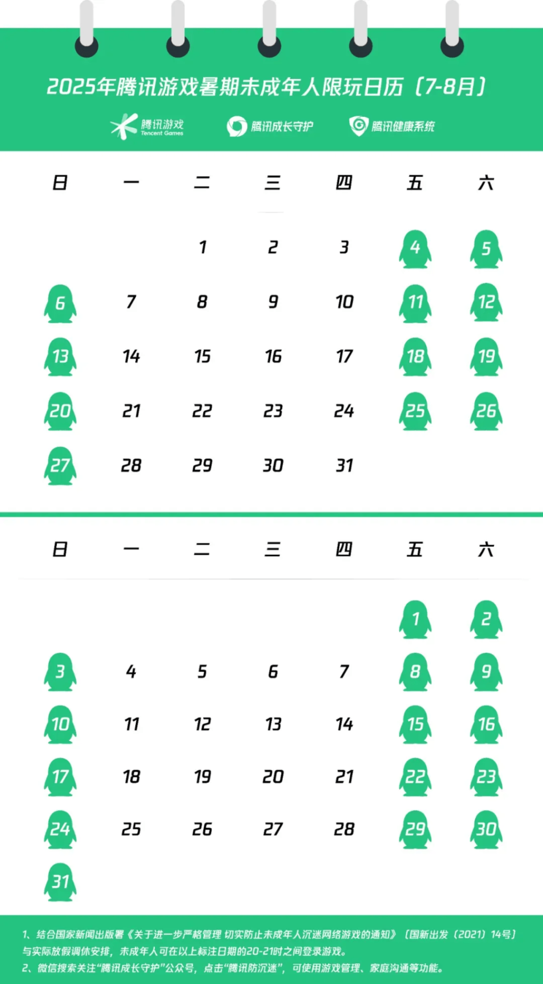 不超越27小时！腾讯
、网易发布暑期未成年人游戏“限玩令”