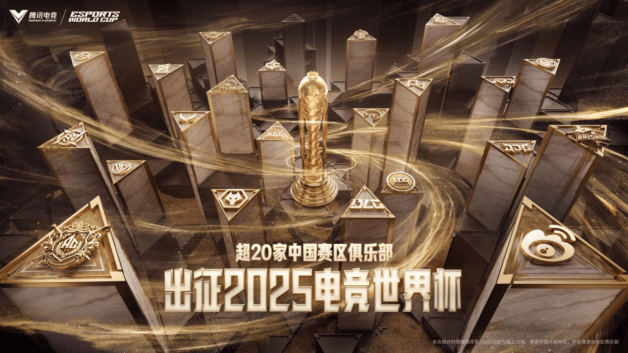2025电竞世界杯：中国赛区22家俱乐部集结，创历史最大规模出征