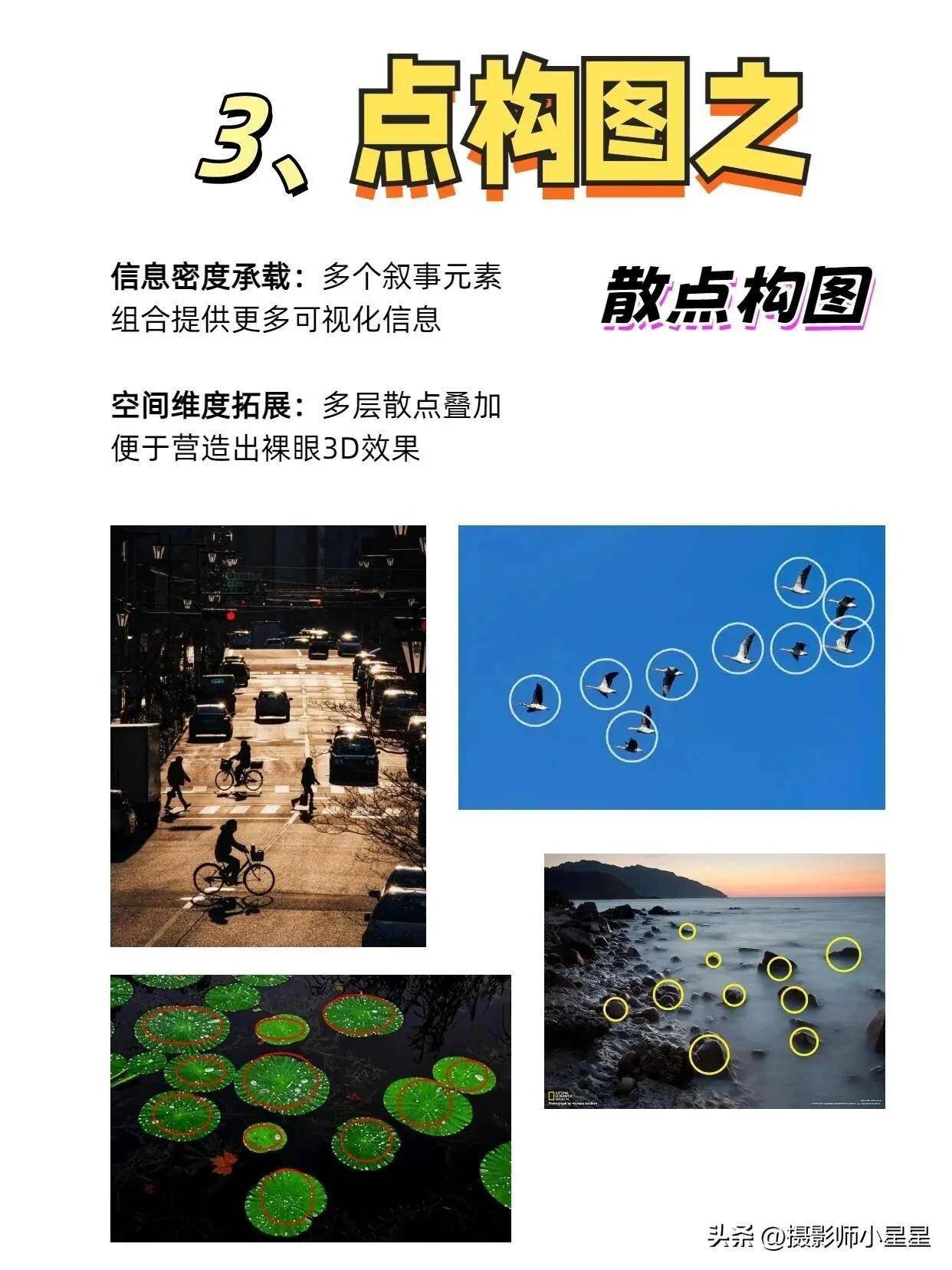 散点构图摄影教程，一分钟就会