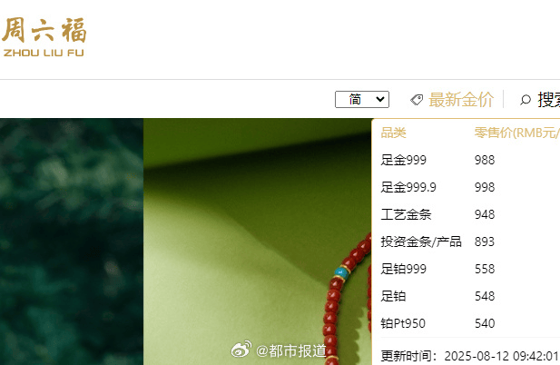 国际金价创3个月来最大单日跌幅！金饰价格跌破1000元