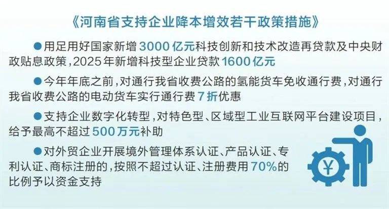 河南省政府发布支持企业降本增效政策措施