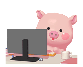 粉色摇摆猪表情包!3d可爱的培根小猪表情包