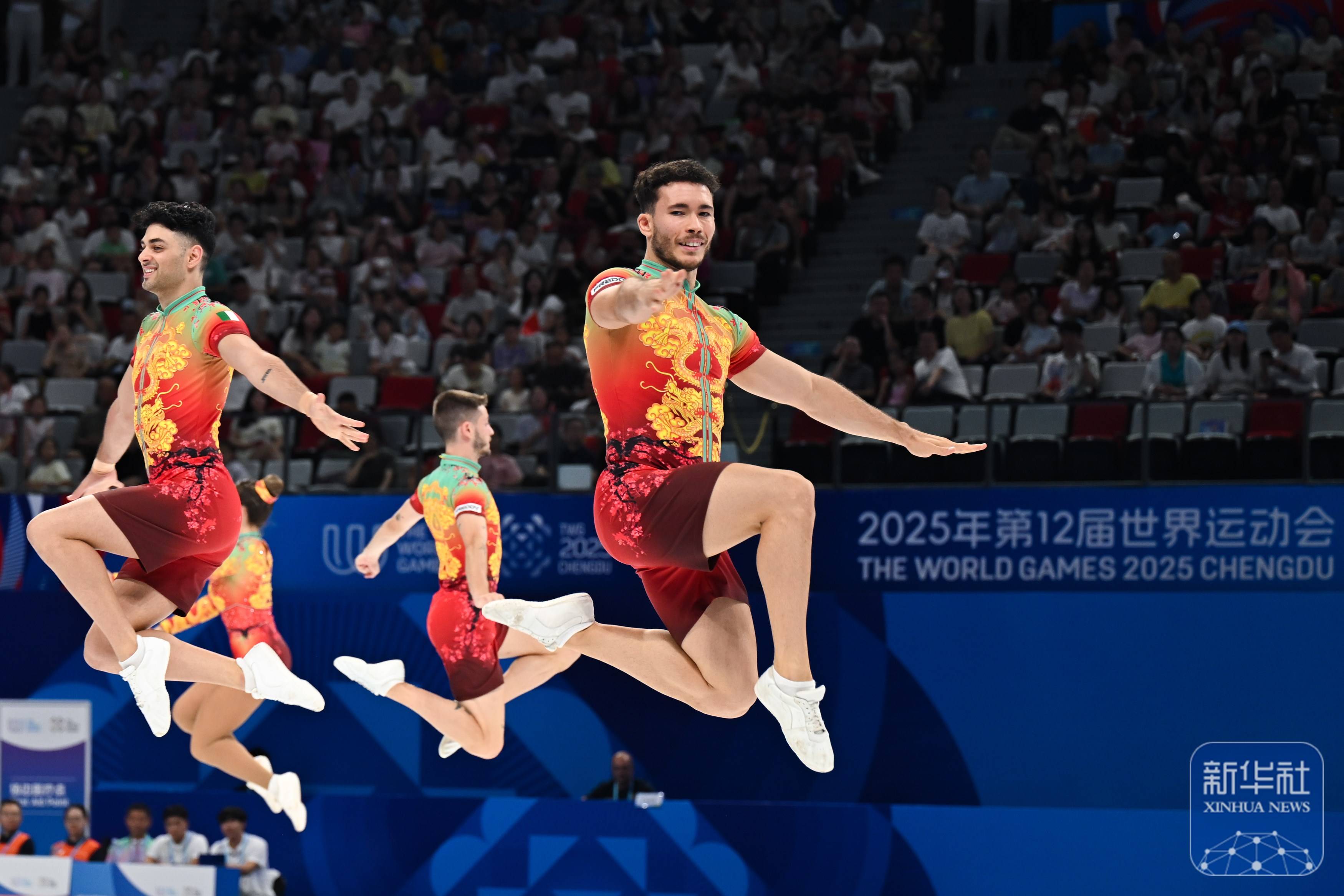 成都世运会｜中国队夺得健美操五人操冠军
