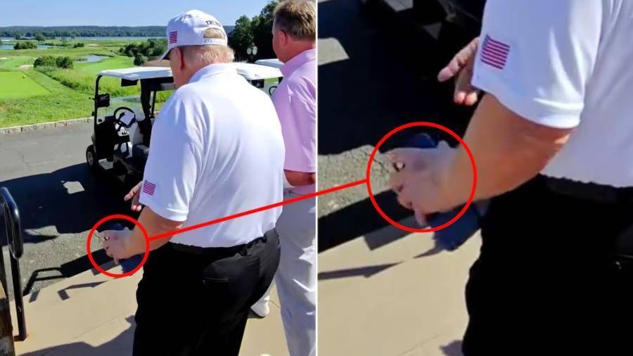 特朗普左手又添“新淤青”，白宫称“他握手太多”，他每天握手次数比美国历史上任何总统都多-华闻时空