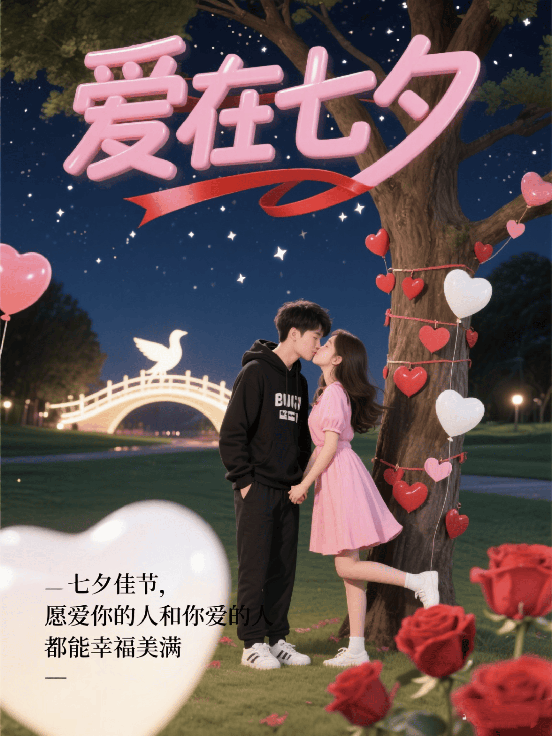 七夕快乐表情包 浪漫情人节图片祝福