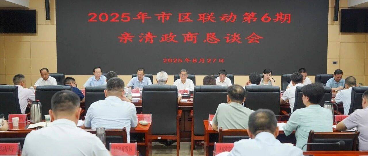 2025年第六期市区联动亲清政商恳谈会举行_江夏区_发展_转型