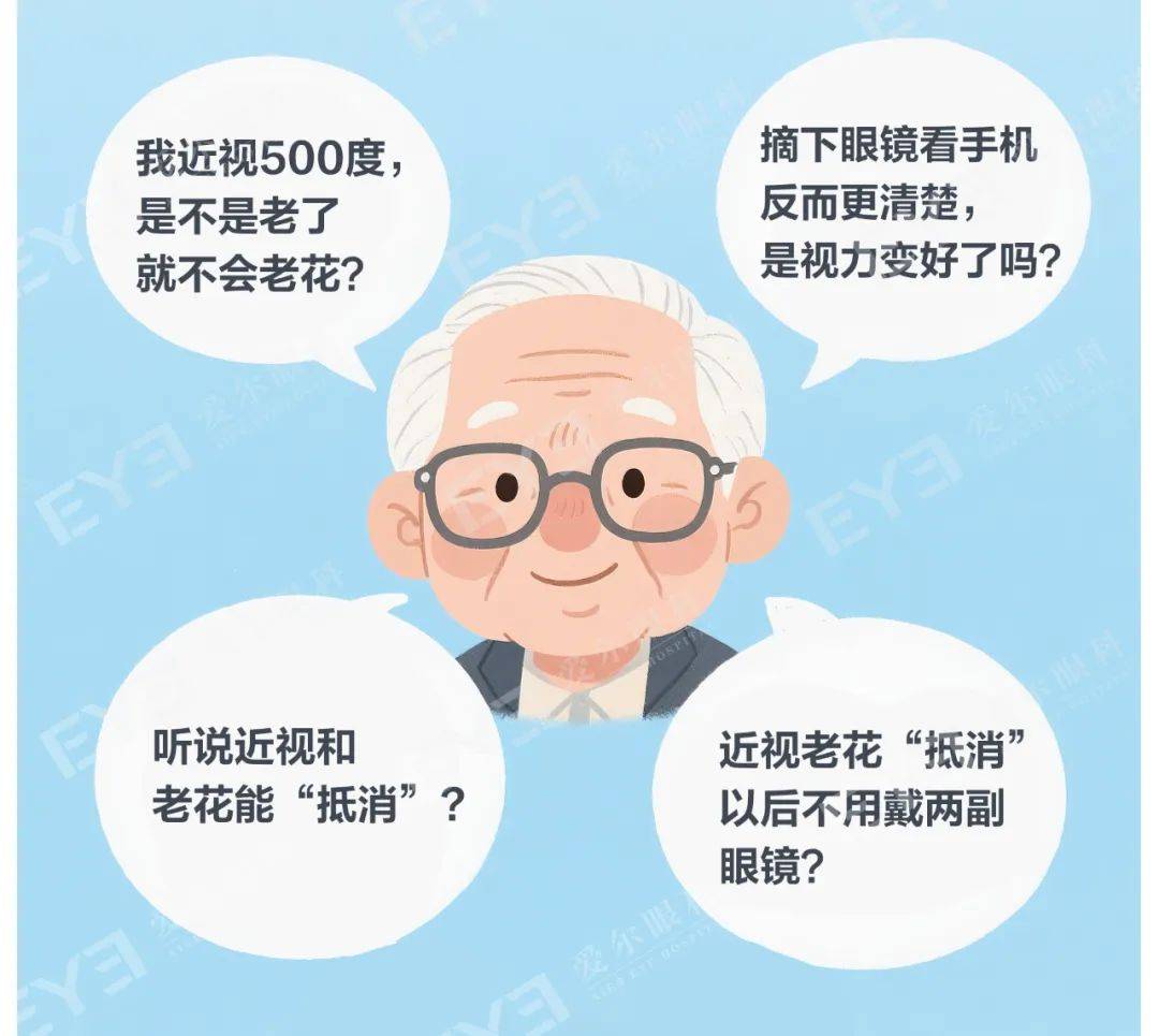 近视和老花眼可以抵消吗?