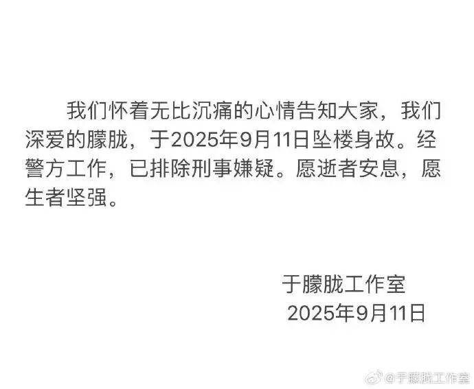 事关于朦胧坠亡，多平台出手！知名网红民警谈“排除刑事案件”…