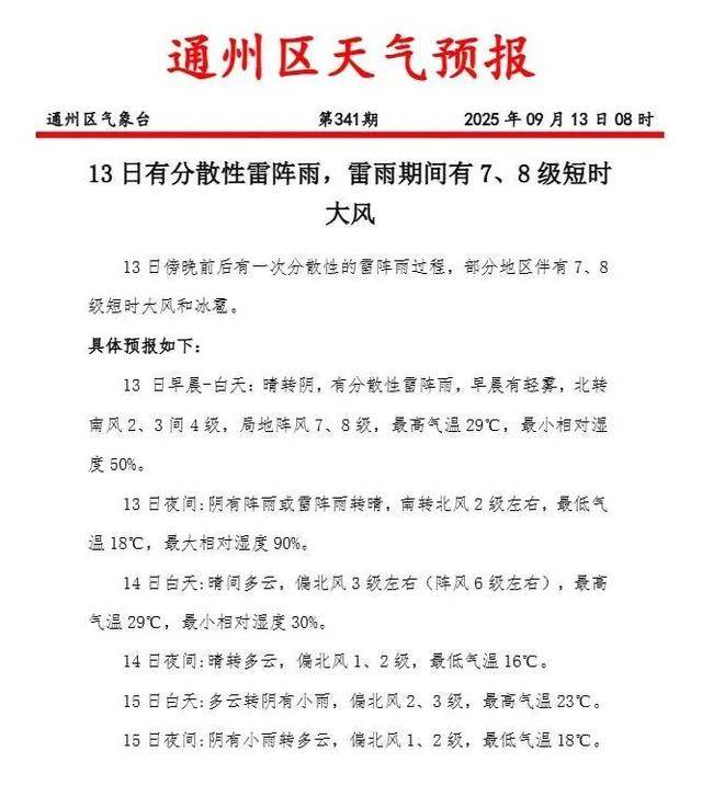江苏南通通州天气预报预报
