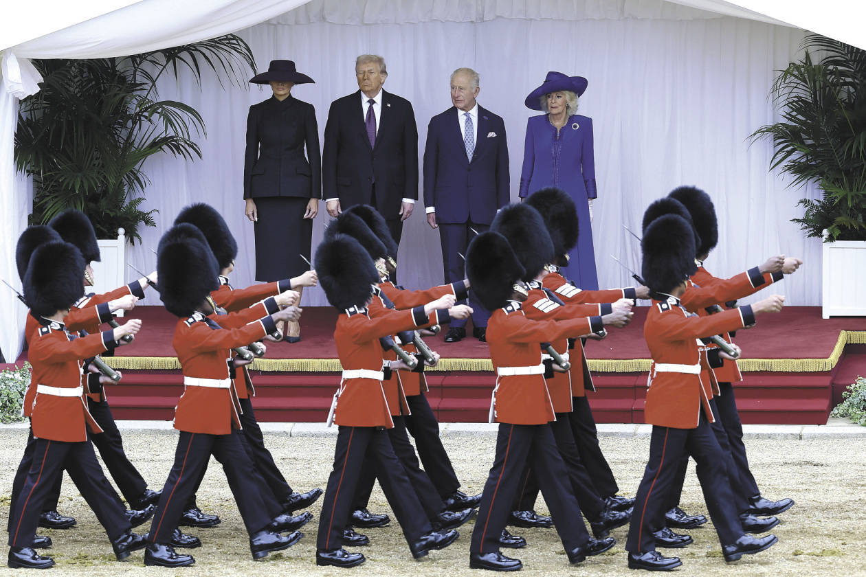 隆重仪式难掩分歧！王室招待特朗普，英美“各怀心事” -华闻时空