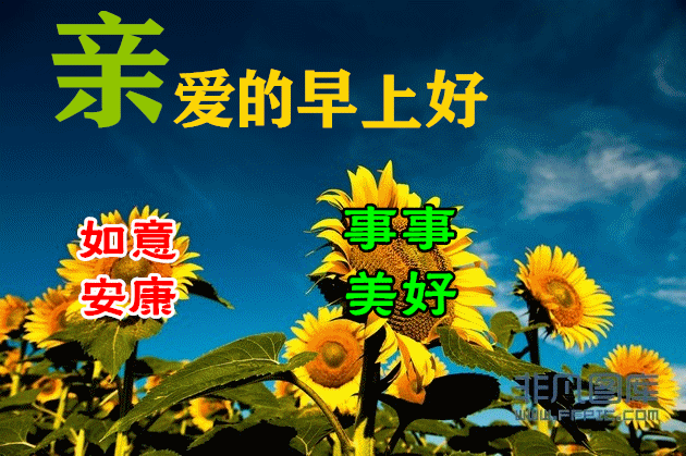 10月7日秋天早上好动态表情图片及早晨好动图美图大全 早睡早起身体好